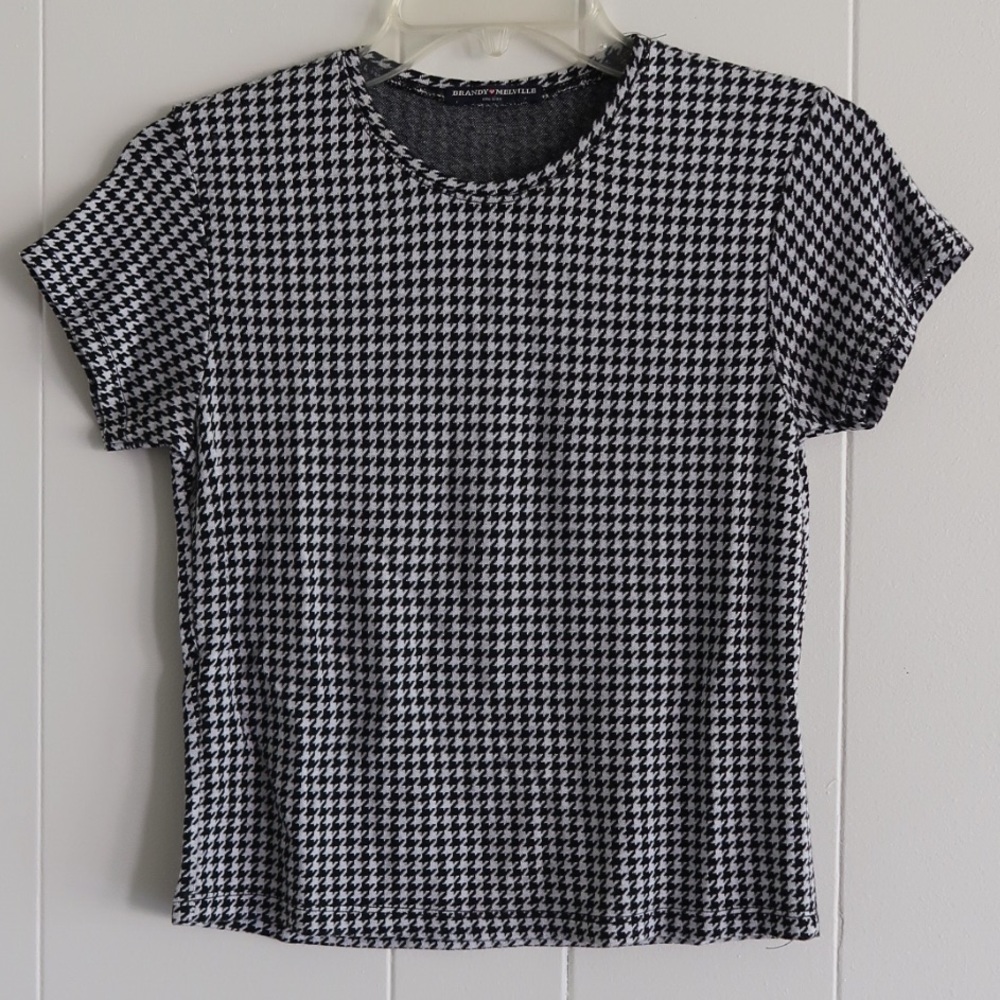 Brandy Melville houndstooth top